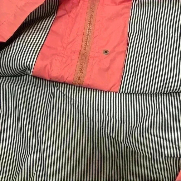 Plus Size Women Salmon Pink Windproof Jacket Removable Hood Zip & Snaps Size XXL - Picture 10 of 16
